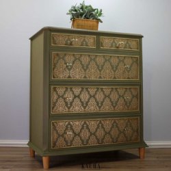 Decor Transfers Golden Damask